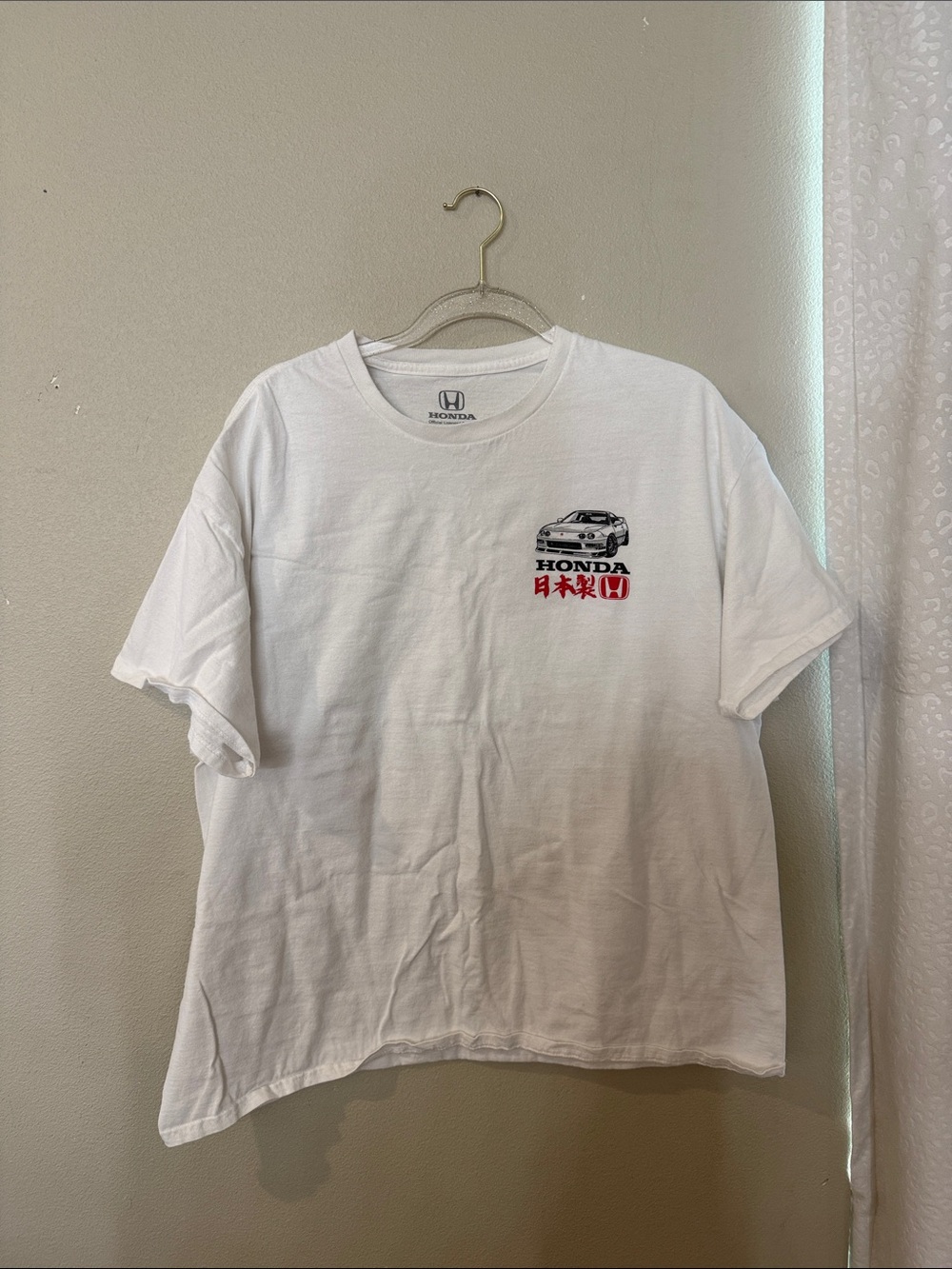 Honda White Short-Sleeve Graphic Tee